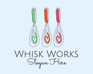 Baking Whisk Culinary  logo design