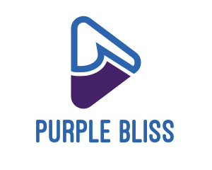 Blue & Purple Play logo design