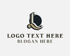 Artisan - Vintage Boutique Hotel Letter L logo design