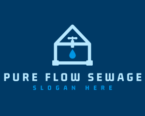 Sewage - Plumbing Water Pipe logo design
