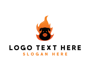 Grill - Grill BBQ Flame logo design