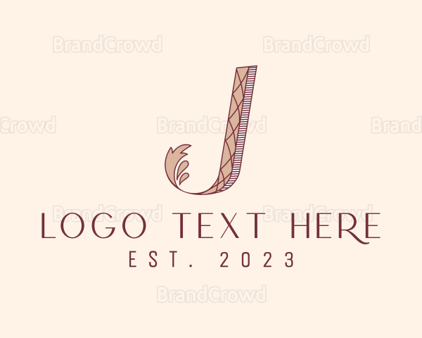 Elegant Ornate Letter J Logo
