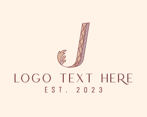 Couture - Elegant Ornate Letter J logo design