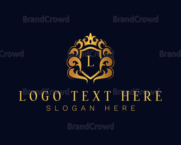 Royal Luxury Crown Shield Logo
