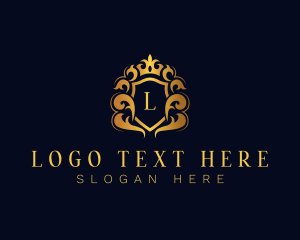 Tiara - Royal Luxury Crown Shield logo design