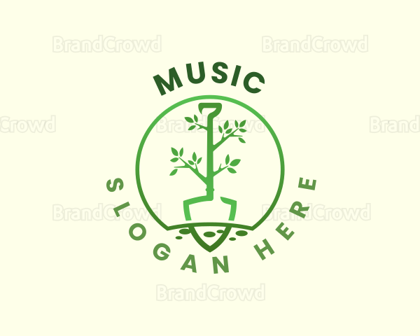 Shovel Tree Farmer Logo