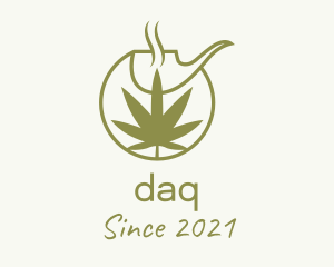 Nature - Marijuana Pipe Smoke logo design