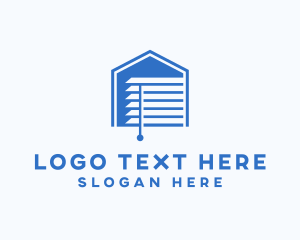 Louver - Home Window Roman Shade logo design