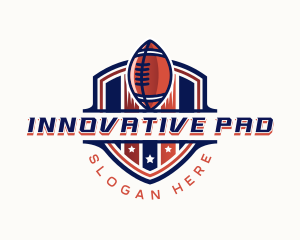League - American Football Gridiron logo design