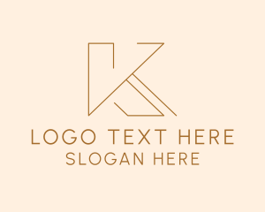 Monoline - Generic Business Letter K logo design