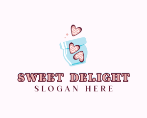 Jar Heart Cookies logo design