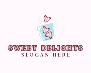 Jar Heart Cookies logo design