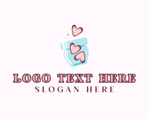 Sweets - Jar Heart Cookies logo design