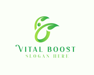 Supplements - Human Leaf Spa logo design