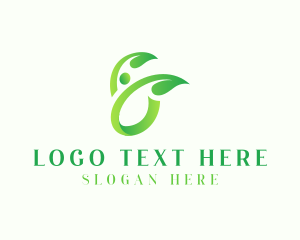 Human - Human Leaf Spa logo design