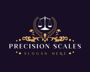 Justice Scale Law Firm logo design