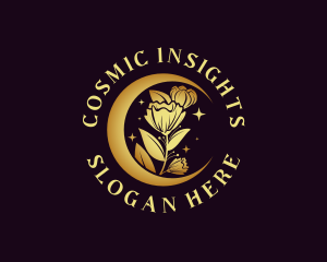 Cosmic Flower Moon logo design