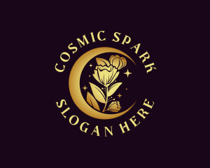 Cosmic Flower Moon logo design