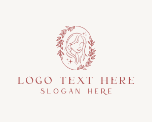 Leaf - Organic Beauty Woman logo design