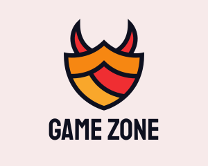 Gaming Shield Horns  logo design