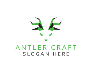 Antlers - Deer Antlers Zoo logo design