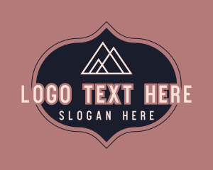 Mountaintop - Hipster Mountain Camp logo design