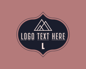 Camper - Hipster Mountain Camp logo design