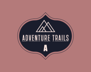 Hipster Mountain Camp logo design