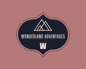 Hipster Mountain Camp logo design