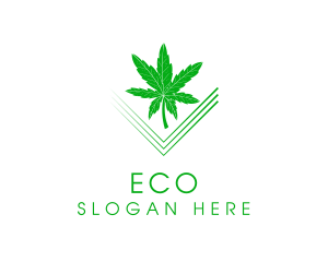 Marijuana - Cannabis Green Leaf logo design