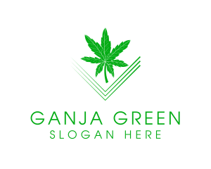 Cannabis Green Leaf logo design