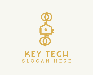 Gold Housing Key logo design