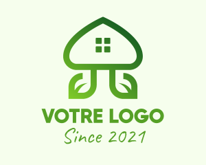 Environment Friendly - Organic Eco House logo design