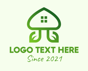 Gardening - Organic Eco House logo design
