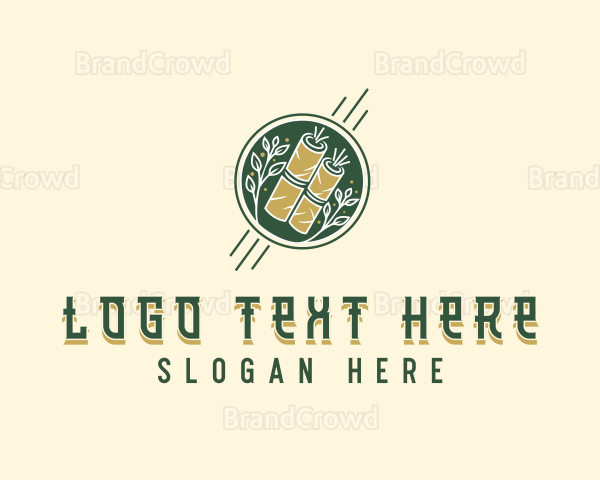 Gourmet Eggroll Cuisine Logo