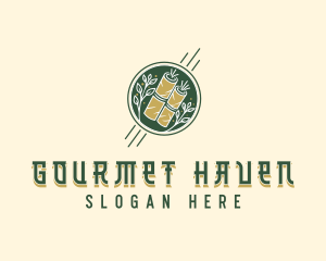 Gourmet Eggroll Cuisine logo design