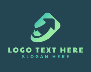 Logistics - Green Freight Logistics logo design