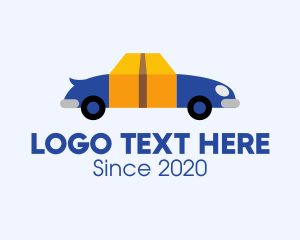 Box - Package Delivery Vehicle logo design