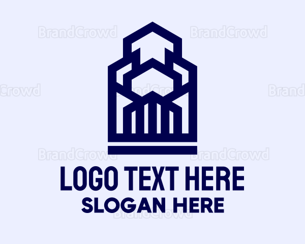 Geometric Urban Buildings Logo