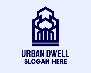 Geometric Urban Buildings   logo design