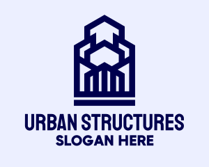 Buildings - Geometric Urban Buildings logo design