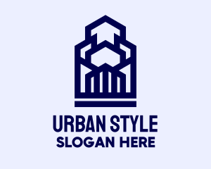 Geometric Urban Buildings   logo design