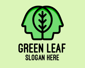 Leaf Mind People  logo design