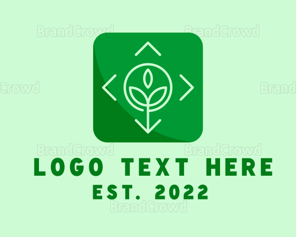 Garden Planting Application Icon Logo