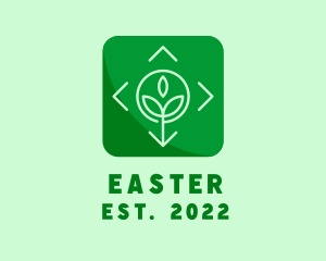 Natural Product - Garden Planting Application Icon logo design