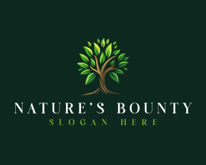 Tree Nature Leaf logo design