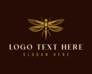 Bug - Luxury Insect Dragonfly logo design
