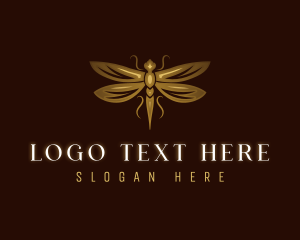 Wings - Luxury Insect Dragonfly logo design