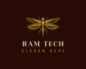 Luxury Insect Dragonfly Logo