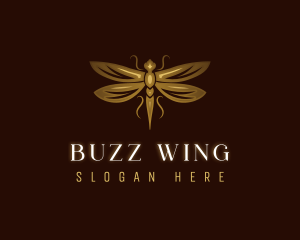 Luxury Insect Dragonfly logo design